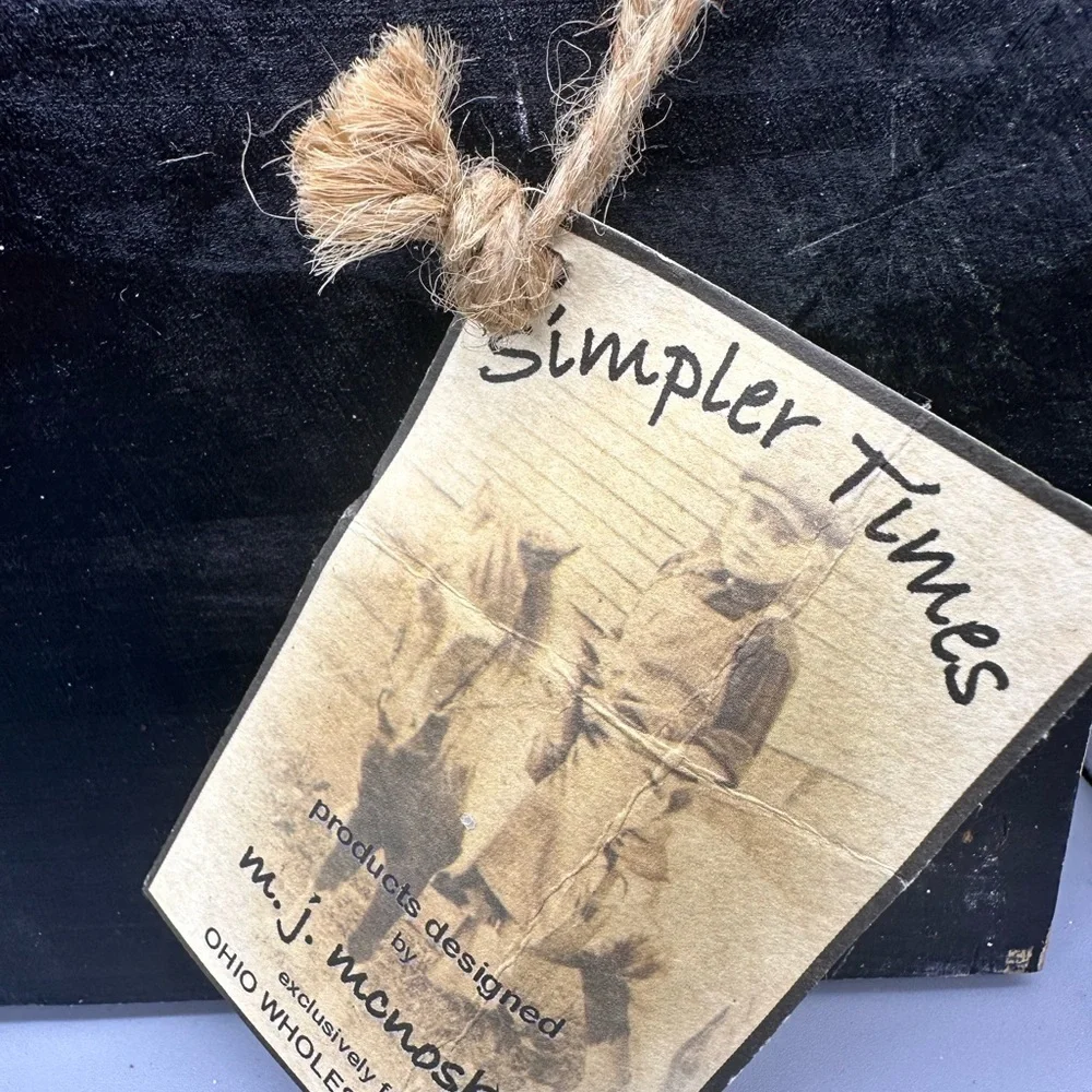 Simplier Times wooden carved winter decor